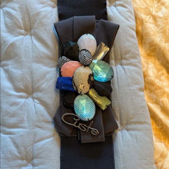 Custo Barcelona Black Belt with Colorful Accents - Picture 1 of 4